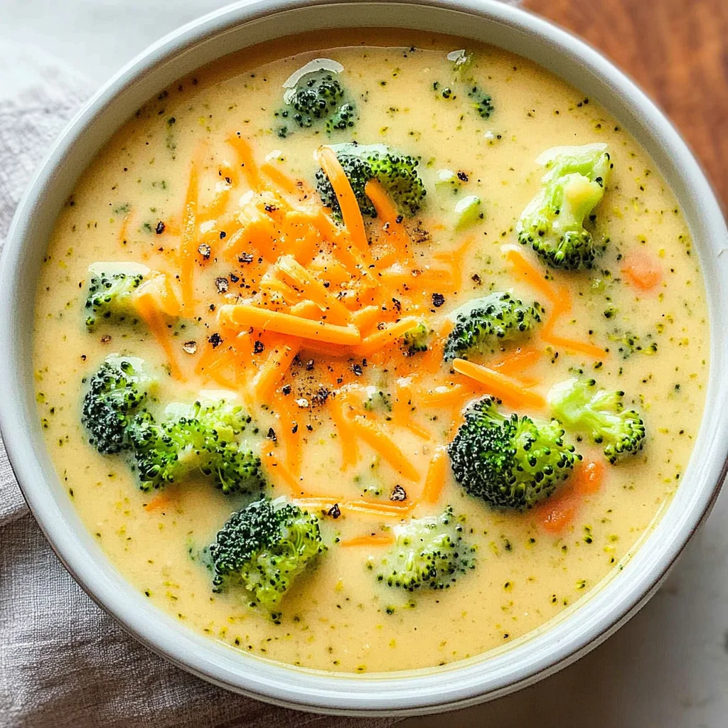 Brokkoli-Cheddar-Suppe