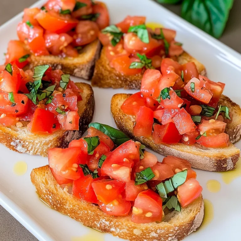 Bruschetta mit Tomaten - klassisch italienisch