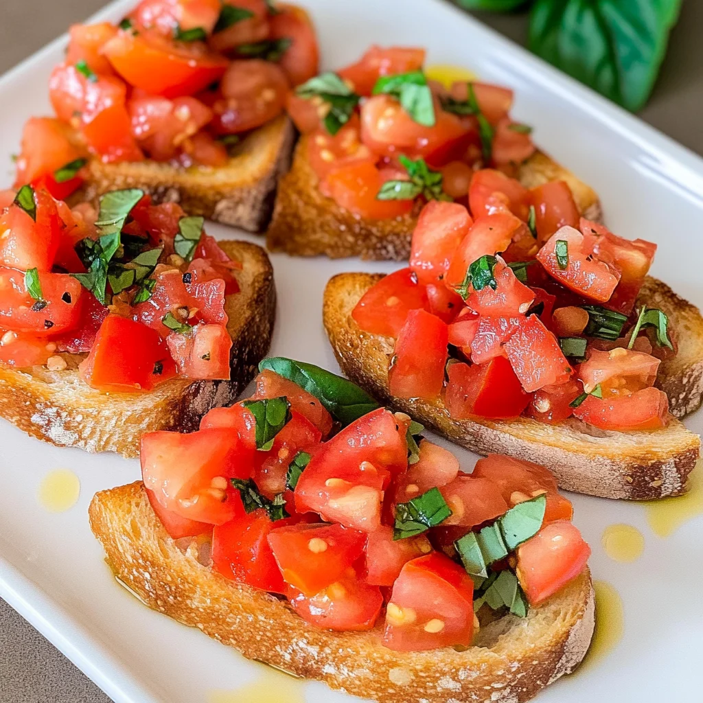 Bruschetta mit Tomaten - klassisch italienisch