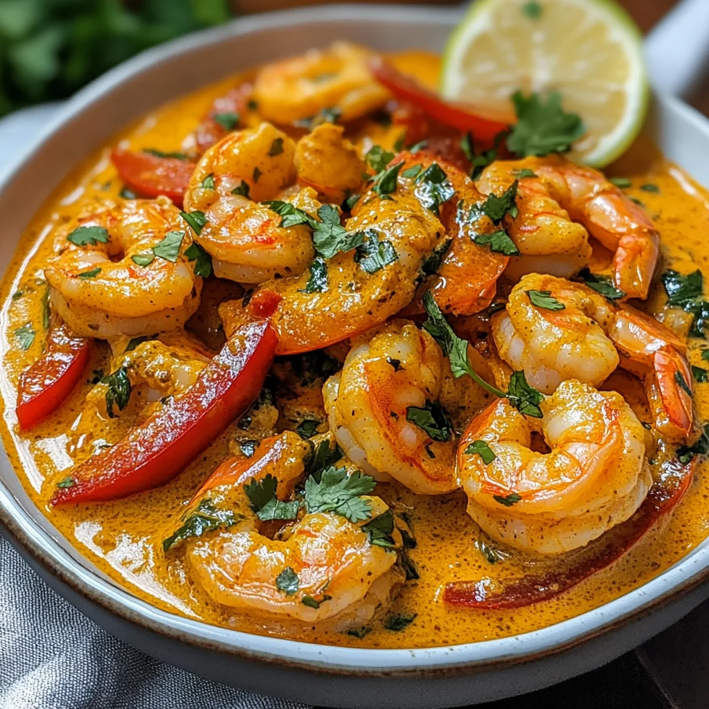 Cremige Garnelen in Kokos-Curry-Sauce
