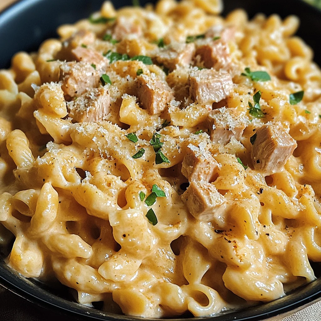 Cremige One Pot Pasta mit Thunfisch