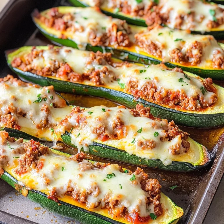 Gefüllte Zucchini mit Hack - so lecker!