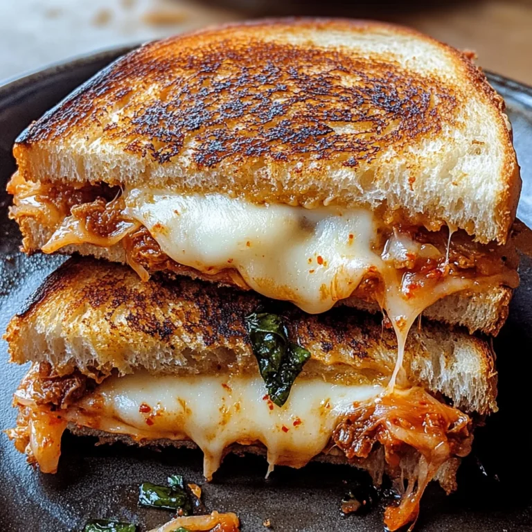 Gegrillter Kimchi-Käse