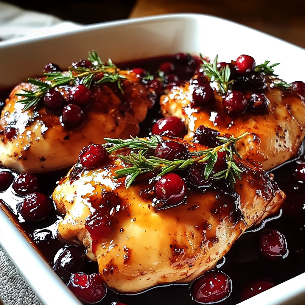 Hähnchen mit Preiselbeer-Balsamico-Glasur