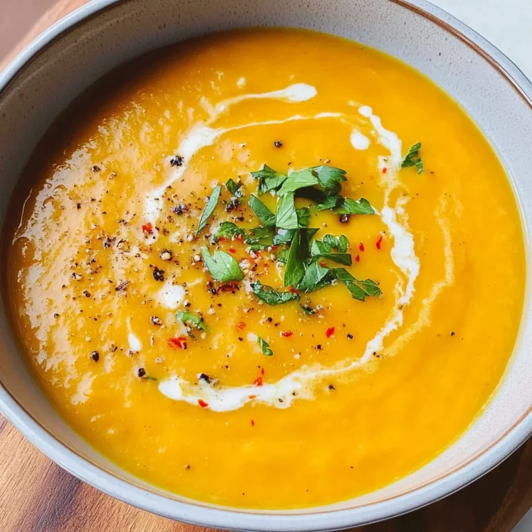 Kürbissuppe mit Kokosmilch und Ingwer