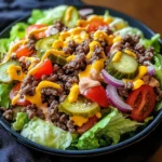 Low Carb Big Mac Salat