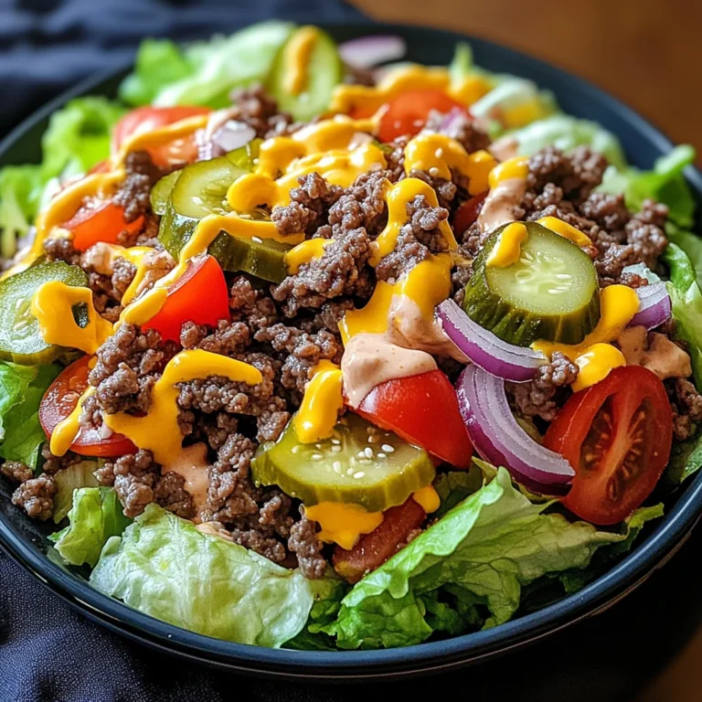 Low Carb Big Mac Salat