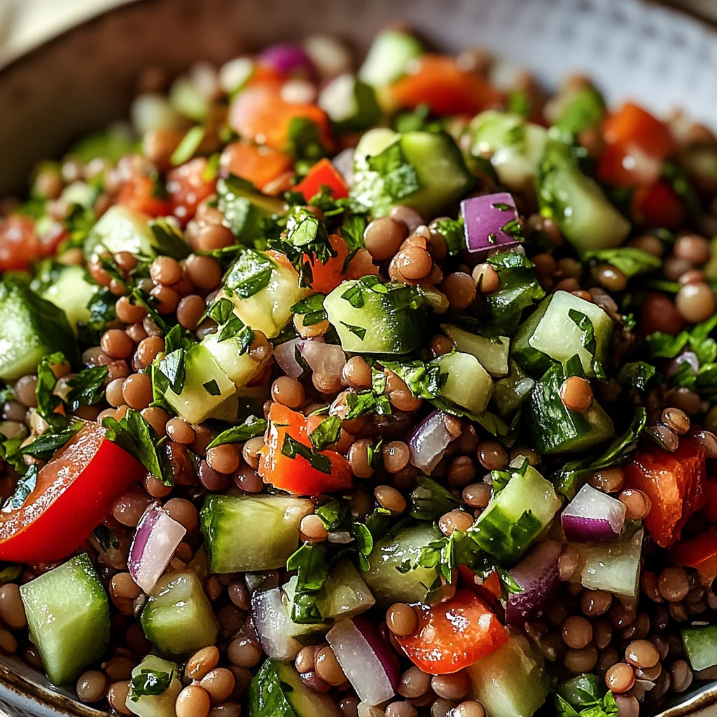 Orientalischer Linsensalat