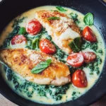 Parmesan-Hähnchen mit Spinat