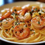 Pasta mit Garnelen und Knoblauch