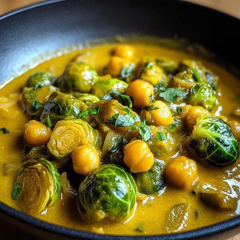 Rosenkohl-Curry mit Kichererbsen