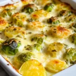 Rosenkohlauflauf - mit Kartoffeln & Käse