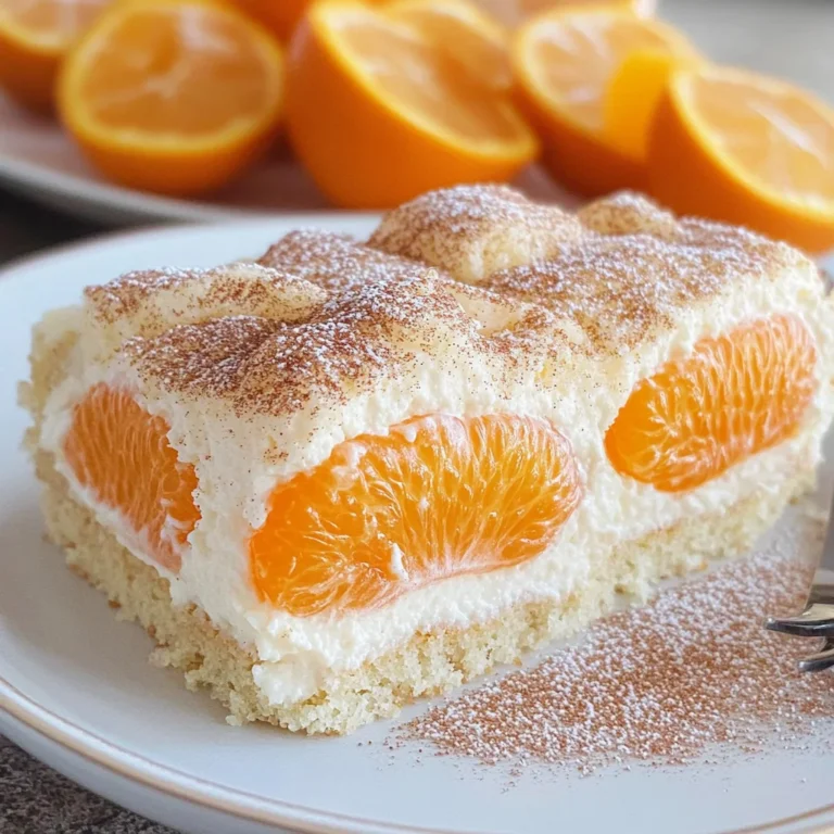 Schmandkuchen vom Blech mit Mandarinen
