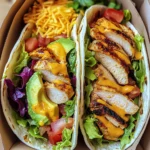 Südwestliche Hähnchen-Wraps