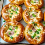 Überbackene Brezeln mit Schinken & Käse