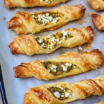 Blätterteigstangen mit Pesto & Feta