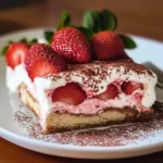 Erdbeer Tiramisu - cremig & ohne Ei