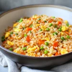 Gebratener Reis mit Ei und Gemüse (asiatisch & vegetarisch)