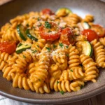 Gesunde Nudeln mit Gemüse-Soße