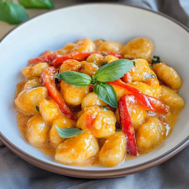 Gnocchi Rezept mit Paprika-Frischkäse-Soße