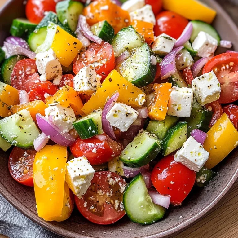 Griechischer Bauernsalat (einfaches Salat Rezept)