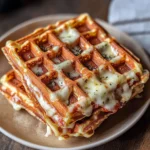 Herzhafte Waffeln mit Käse (Pizzawaffeln)