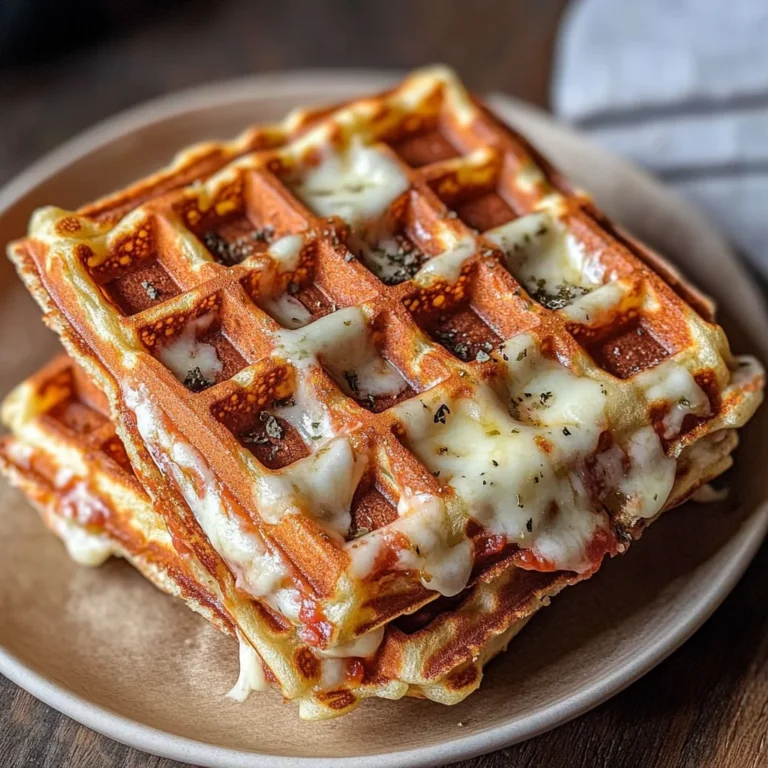 Herzhafte Waffeln mit Käse (Pizzawaffeln)