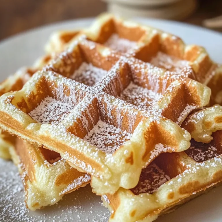 Knusprige Belgische Waffeln mit Hefe