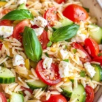 Kritharaki-Salat mit Feta - schnell & einfach