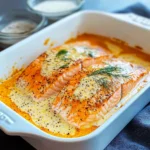 Lachs Sahne Gratin - einfaches Rezept mit Sahne-Soße