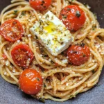 Ofen Feta Pasta - One Pot Spaghetti mit Tomaten Feta Soße