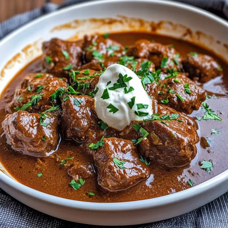 Rindergulasch Rezept mit Rotwein - ganz zart wie von Oma