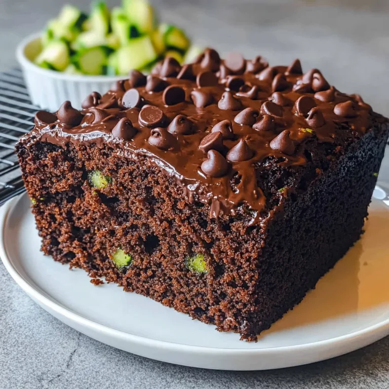 Schoko-Zucchini-Kuchen - saftig & schnell