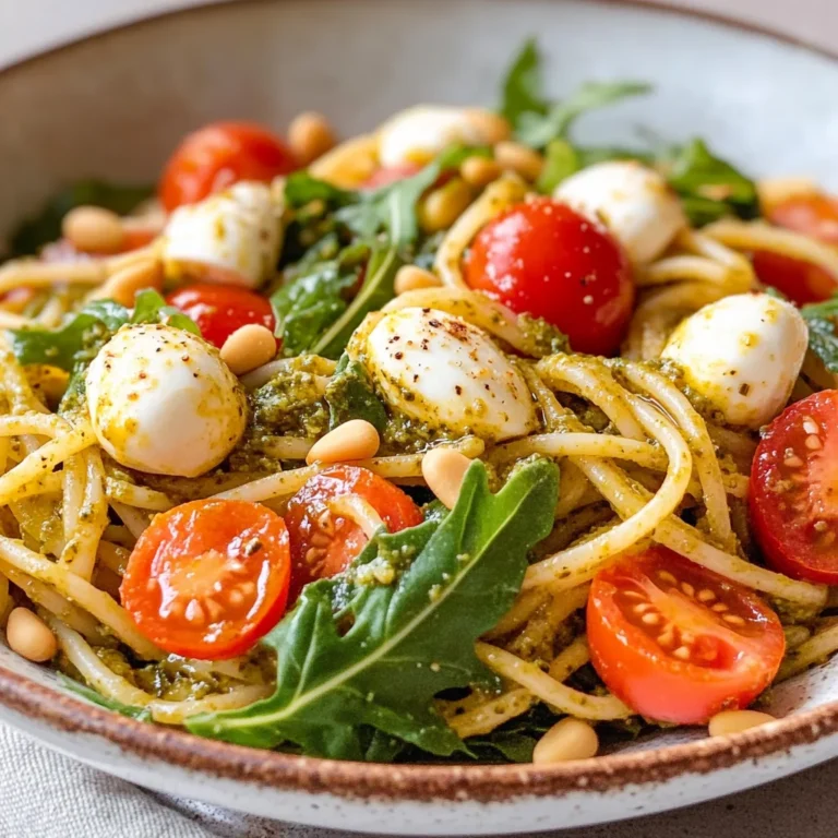 Spaghettisalat mit Pesto - schnell & einfach