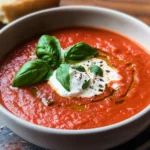Tomatensuppe mit Reis & passierten Tomaten
