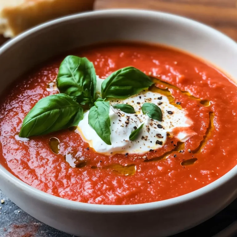 Tomatensuppe mit Reis & passierten Tomaten