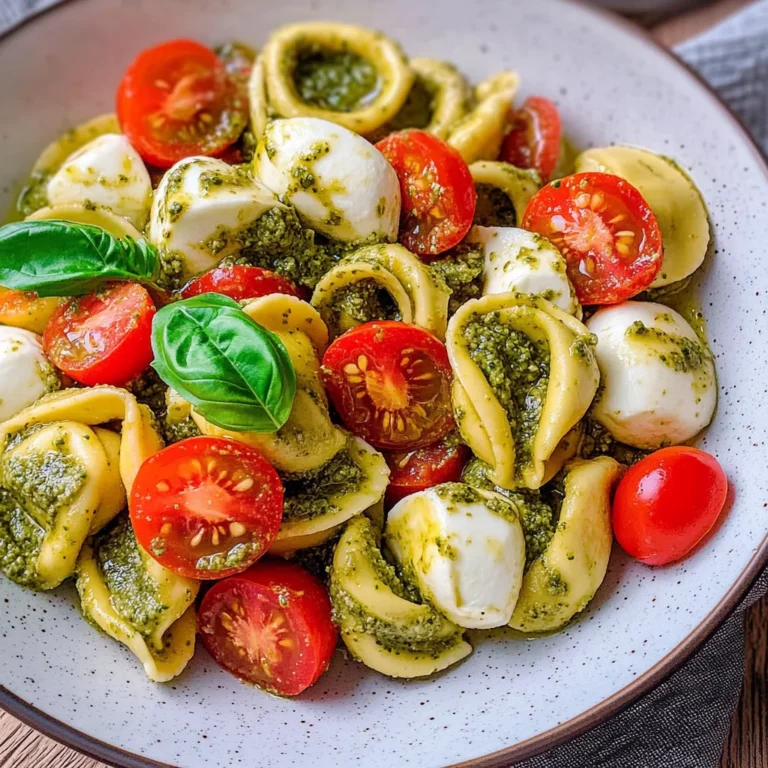 Tortellini Salat mit Pesto (schnelles Rezept)